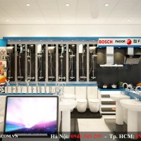 Thiết kế showroom TBVS - VLXD Trí Thảo - Hà Tĩnh